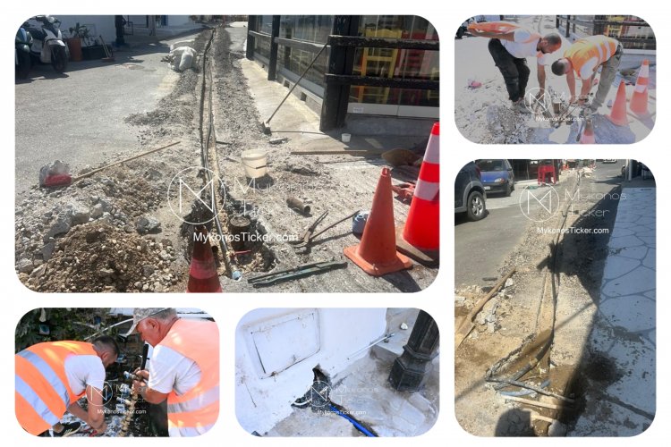 Η ΔΕΥΑ Μυκόνου μιλάει με πρωτοβουλίες που επιλύουν χρονίζοντα προβλήματα – Αντικατάσταση τροφοδοτικού αγωγού ύδρευσης στην Ανω Μερά [Εικόνες]