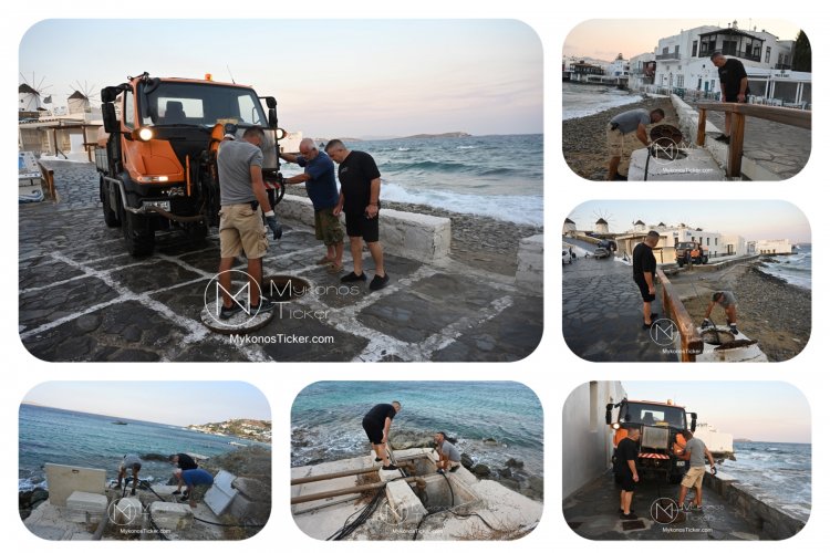 ΔEYA Mυκόvoυ: Προγραμματισμένες εργασίες καθαρισμού και συντήρησης του δικτύου αποχέτευσης σε Αλευκάνδρα και Αγιο Ιωάννη [Εικόνες & Videos]