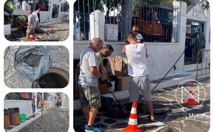 ΔΕΥΑ Μυκόνου: Συνεχίζονται αδιάκοπα οι παρεμβάσεις για την λειτουργικότητα του αποχετευτικού δικτύου - Καθαρισμός φρεατίων και αγωγών στα Τρία Πηγάδια [Εικόνες]