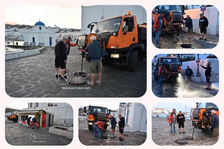 ΔΕΥΑ Μυκόνου: Υπό διαρκή και στενή παρακολούθηση το δίκτυο λυμάτων - Καθαρισμός και συντήρηση φρεατίων και αντλιοστασίου στον Γιαλό [Εικόνες & Video]