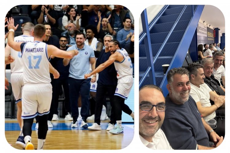 Σταύρος Γρύμπλας: Ο Δήμος συγχαίρει την ομάδα μπάσκετ της Μυκόνου για την σπουδαία νίκη επί του Αμαρουσίου στο «Ιωάννης Χανιώτης»