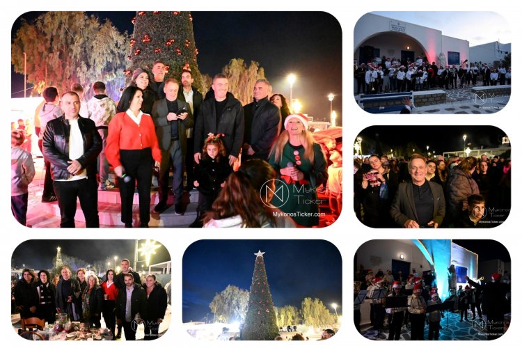 Χριστούγεννα στη Μύκονο: Η «ζεστασιά» της Άνω Μεράς και το ηγετικό μήνυμα ελπίδας και ενότητας του Χρήστου Βερώνη -  Όταν η πλατεία γίνεται οικογένεια