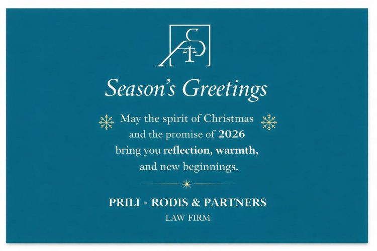 Η Υπόσχεση του 2026: Από την Περισυλλογή στα Νέα Ξεκινήματα – Το μήνυμα της Prili-Rodis & Partners  για τη Νέα Εποχή