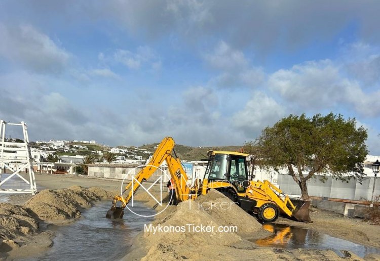 Operational Readiness Mykonos: 6η προληπτική παρέμβαση της Διοίκησης Βερώνη στον Ορνό για ασφαλή απορροή υδάτων [Εικόνες]