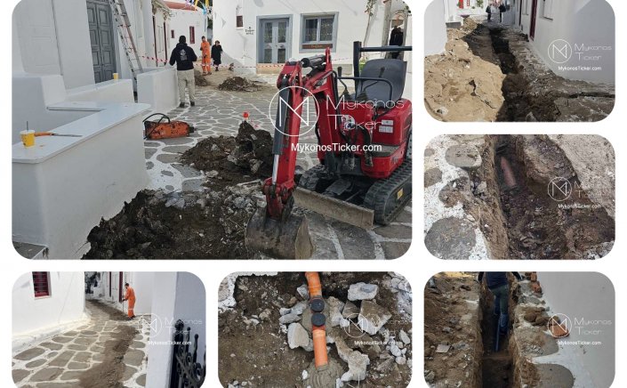 DEYA Mykonos: Ολοκληρώθηκε η κομβική αντικατάσταση του καταθλιπτικού αγωγού λυμάτων στα Τρία Πηγάδια - Θωράκιση της Χώρας με σύγχρονες Υδραυλικές Υποδομές