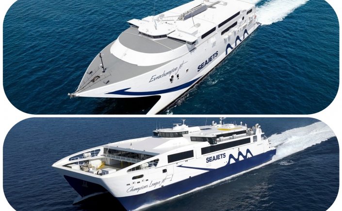 Piraeus-Cyclades-Heraklion Ferries: Ξεκινούν στις 3/4 και 4/4 τα δρομολόγια-express των Champions League Jet 1 & Eurochampion Jet - Κρήτη & Κυκλάδες πιο κοντά!!
