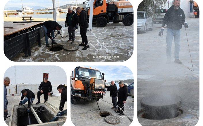 Island Resilience - ΔΕΥΑ Μυκόνου: Προληπτική ανάταξη και λειτουργική εγγύηση του δικτύου λυμάτων στην Ακτή Καμπάνη - Γιαλός Χώρας [Εικόνες & Video]