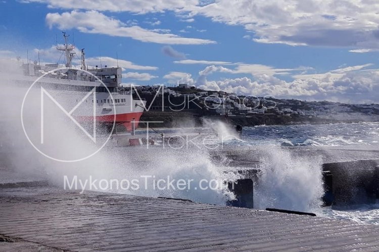 Aegean Sea Gale Warning: Έκτακτο Δελτίο!! Θυελλώδεις Άνεμοι έως 9 bf σαρώνουν το Αιγαίο - Διαρκής ετοιμότητα από το Λιμεναρχείο Μυκόνου!!