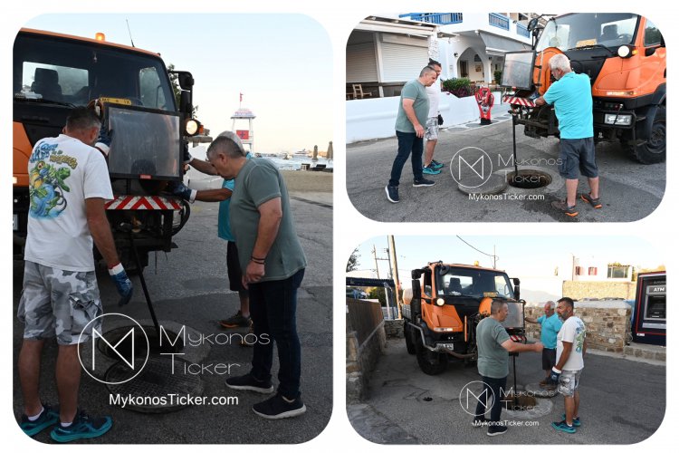 Wastewater Resilience Mykonos: Καθαρισμός και αναβάθμιση δικτύου αποχέτευσης και φρεατίων στον Ορνό από τη ΔΕΥΑ Μυκόνου