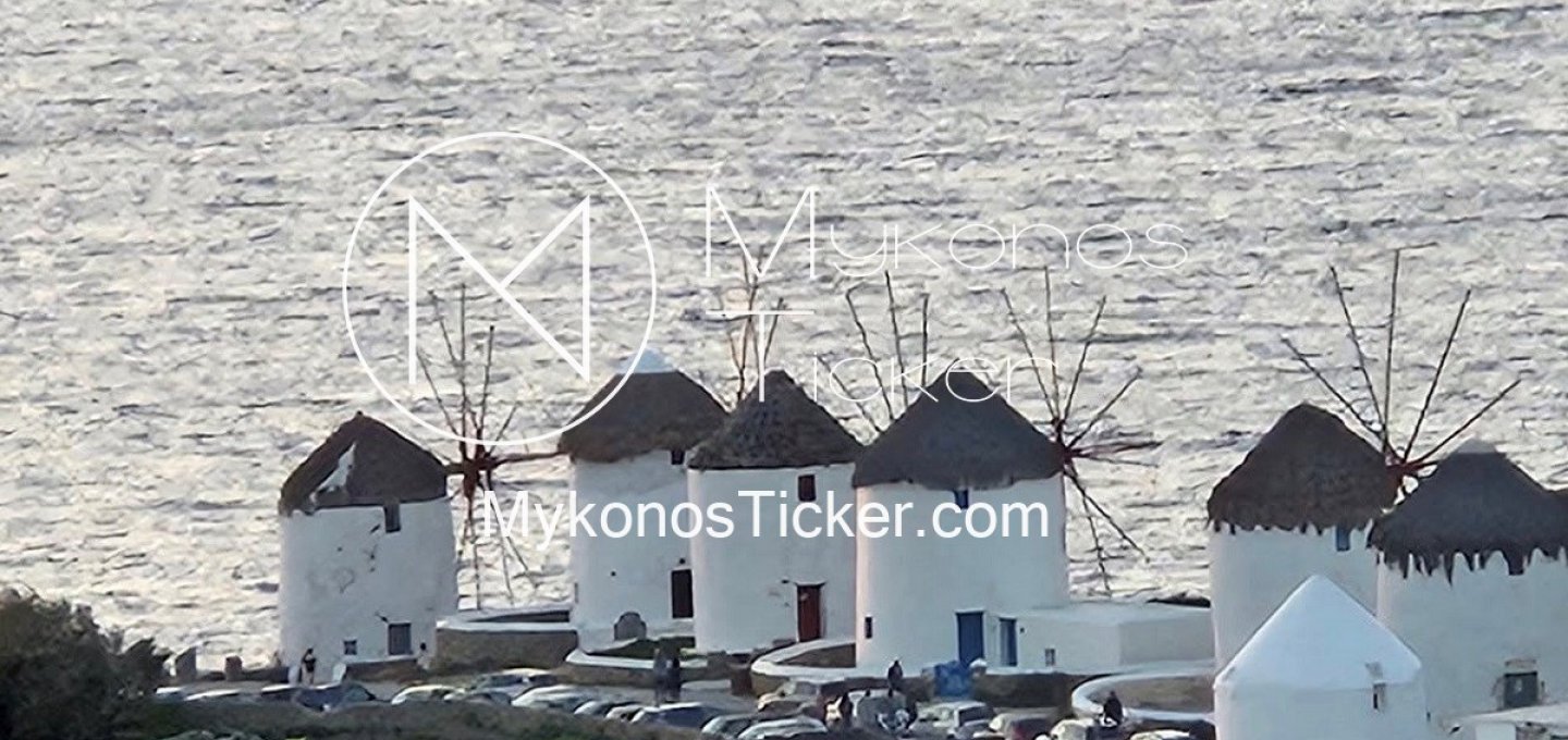 Heritage Protection - Mykonos: Έκτακτη σύσταση αποφυγής στάθμευσης στους εμβληματικούς Κάτω Μύλους από 14 έως 16 Ιουλίου