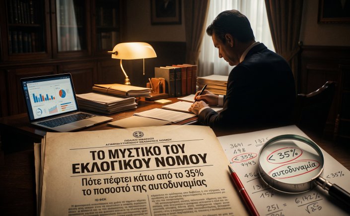 Dynamic Majority Threshold: Εκλογικός νόμος! Πότε πέφτει κάτω από το 35% η αυτοδυναμία!