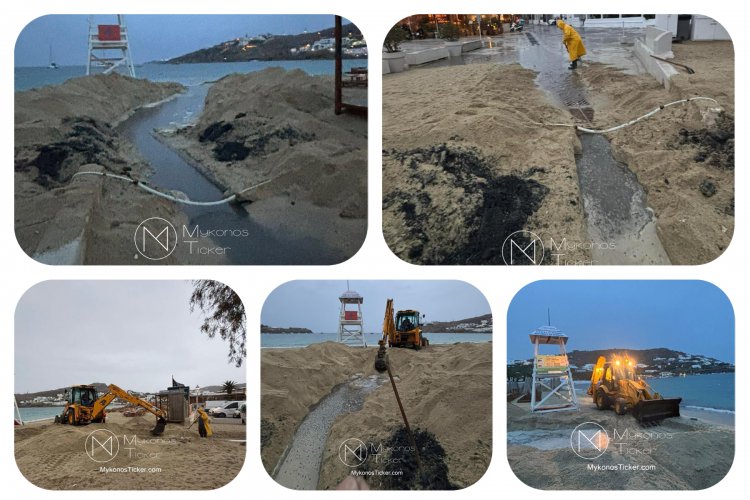 Coastal Resilience Mykonos: Η 1η προληπτική παρέμβαση deep trenching στον Ορνό ανοίγει δίοδο εκτόνωσης στη θάλασσα και ενισχύει την προστασία κατοικιών και επιχειρήσεων πριν από τα έντονα καιρικά φαινόμενα