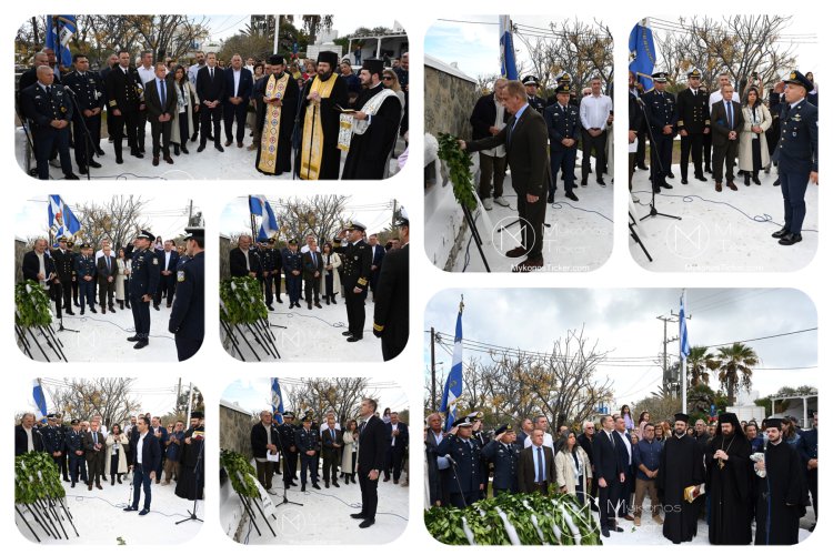 28th of October - “Ochi Day” Mykonos: Η Άνω Μερά τίμησε τους ήρωες του 1940 με επιμνημόσυνη δέηση και κατάθεση στεφάνων στο Μνημείο Πεσόντων Ανωμεριτών